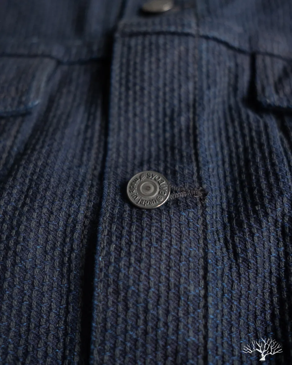 6221 Sashiko Type 3 Jacket - Indigo x Black