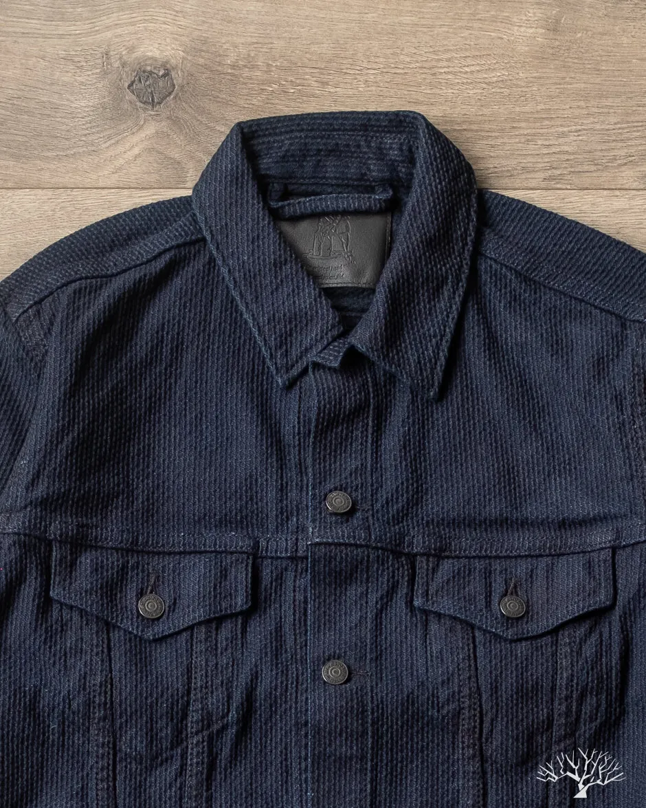 6221 Sashiko Type 3 Jacket - Indigo x Black