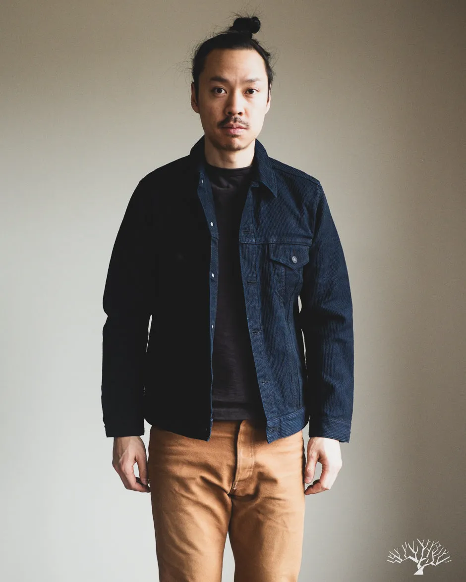 6221 Sashiko Type 3 Jacket - Indigo x Black