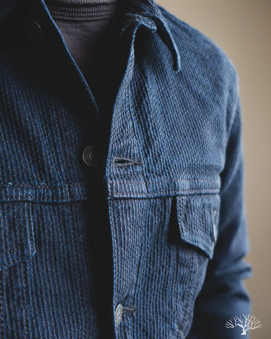 6221 Sashiko Type 3 Jacket - Indigo x Black