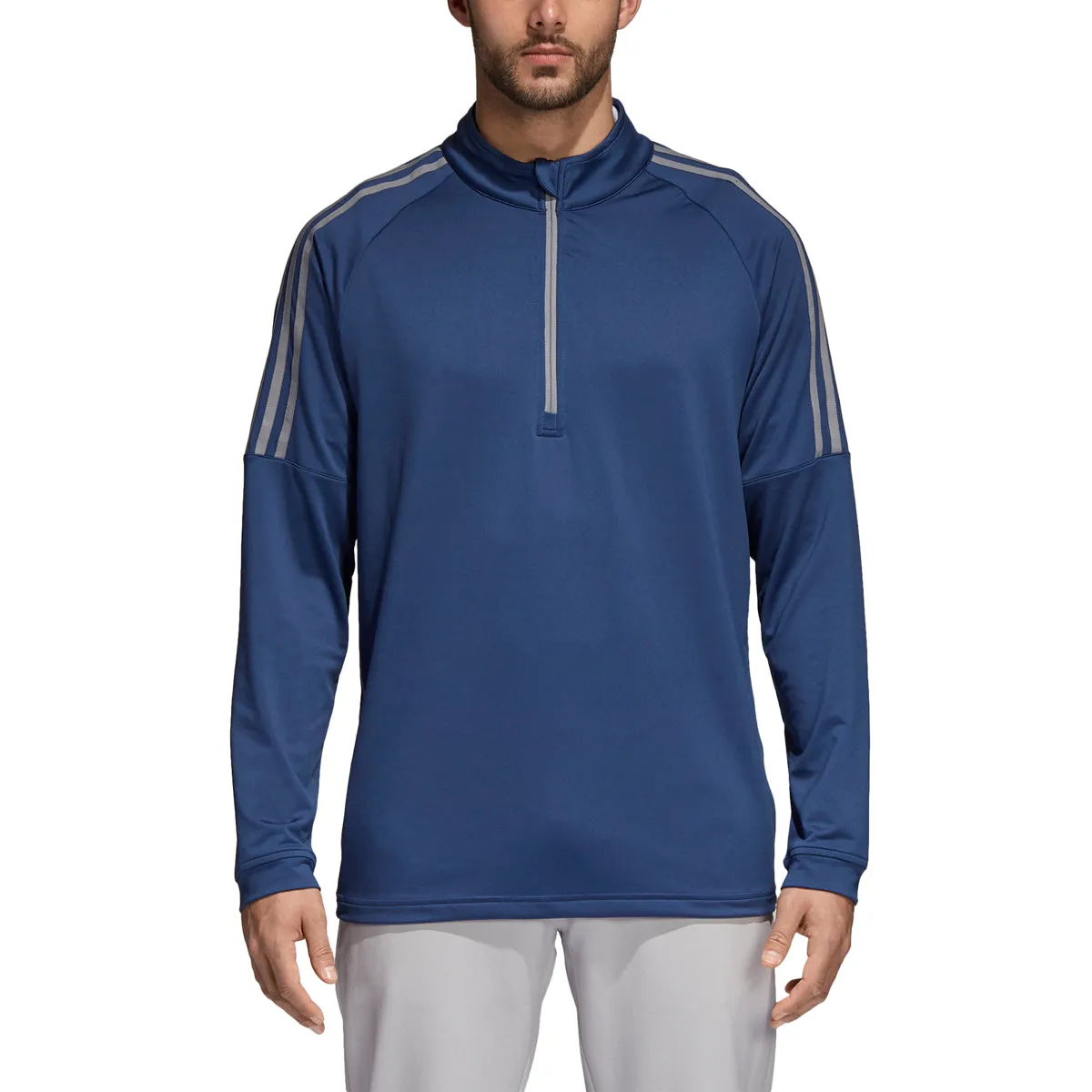 Adidas Classic 3-Stripe 1/4 Zip Golf Pullover