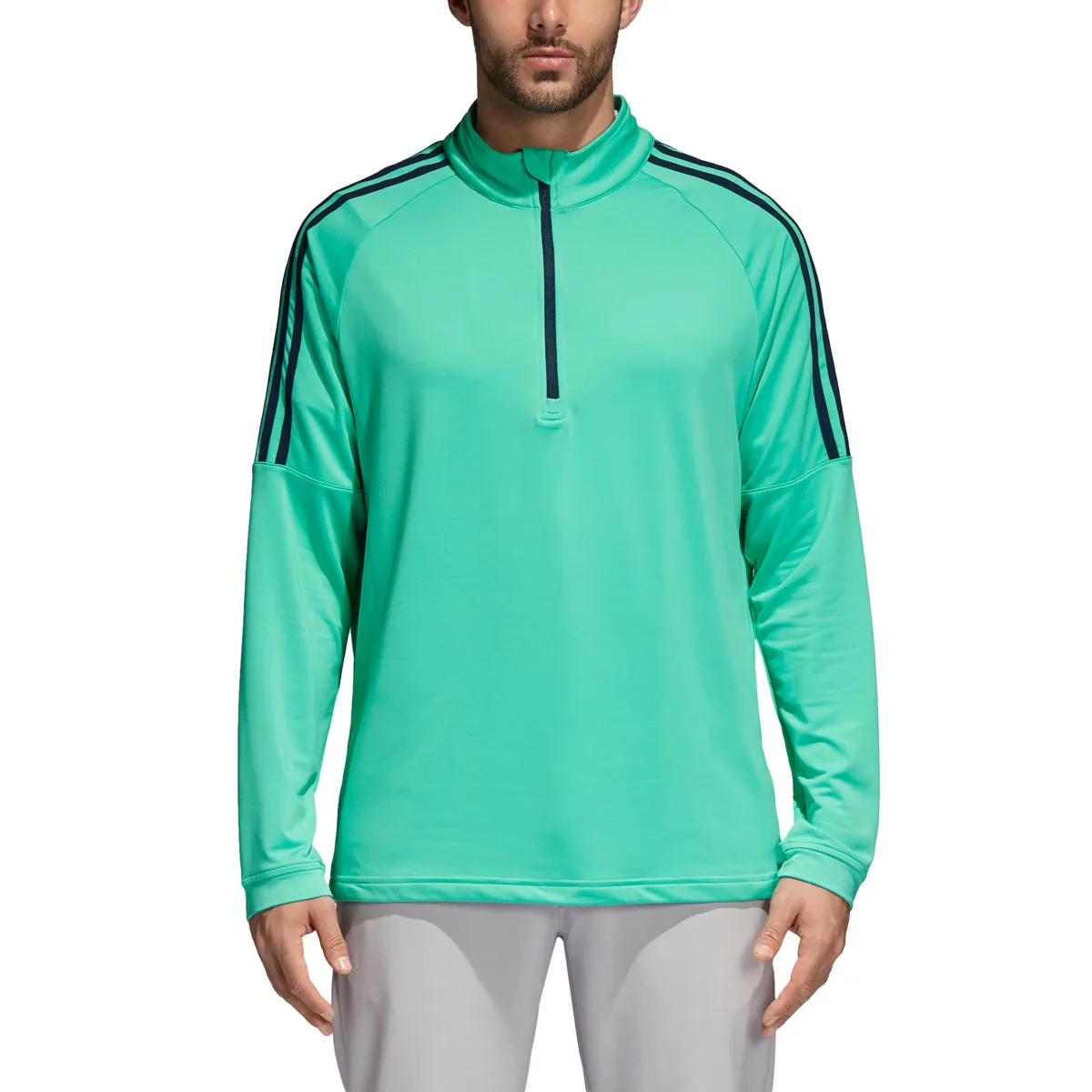 Adidas Classic 3-Stripe 1/4 Zip Golf Pullover