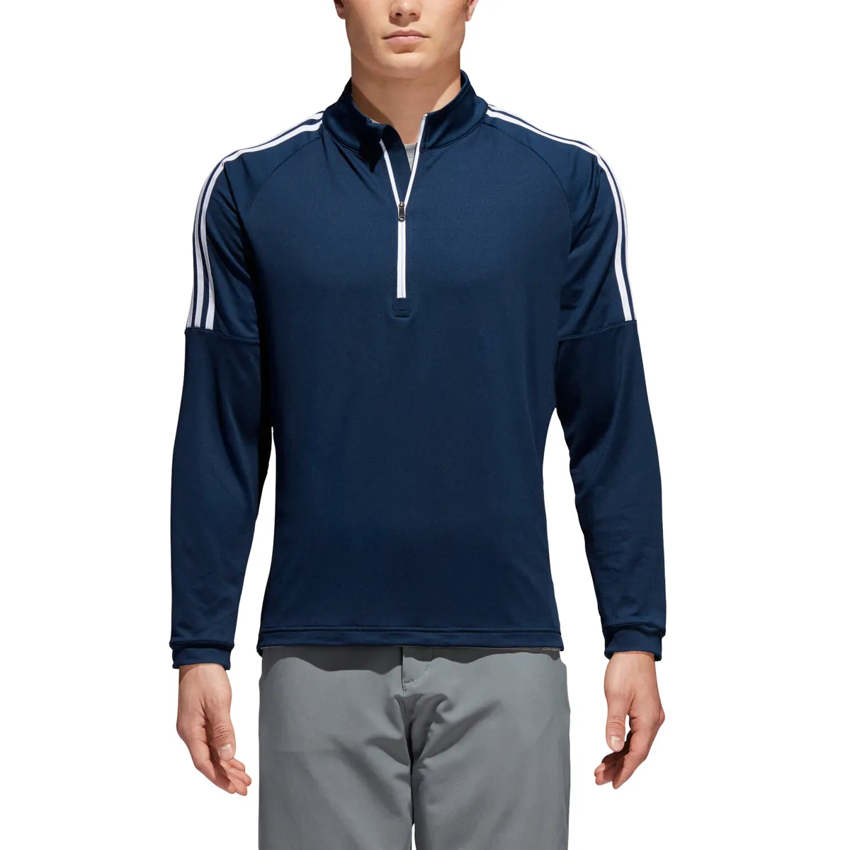 Adidas Classic 3-Stripe 1/4 Zip Golf Pullover