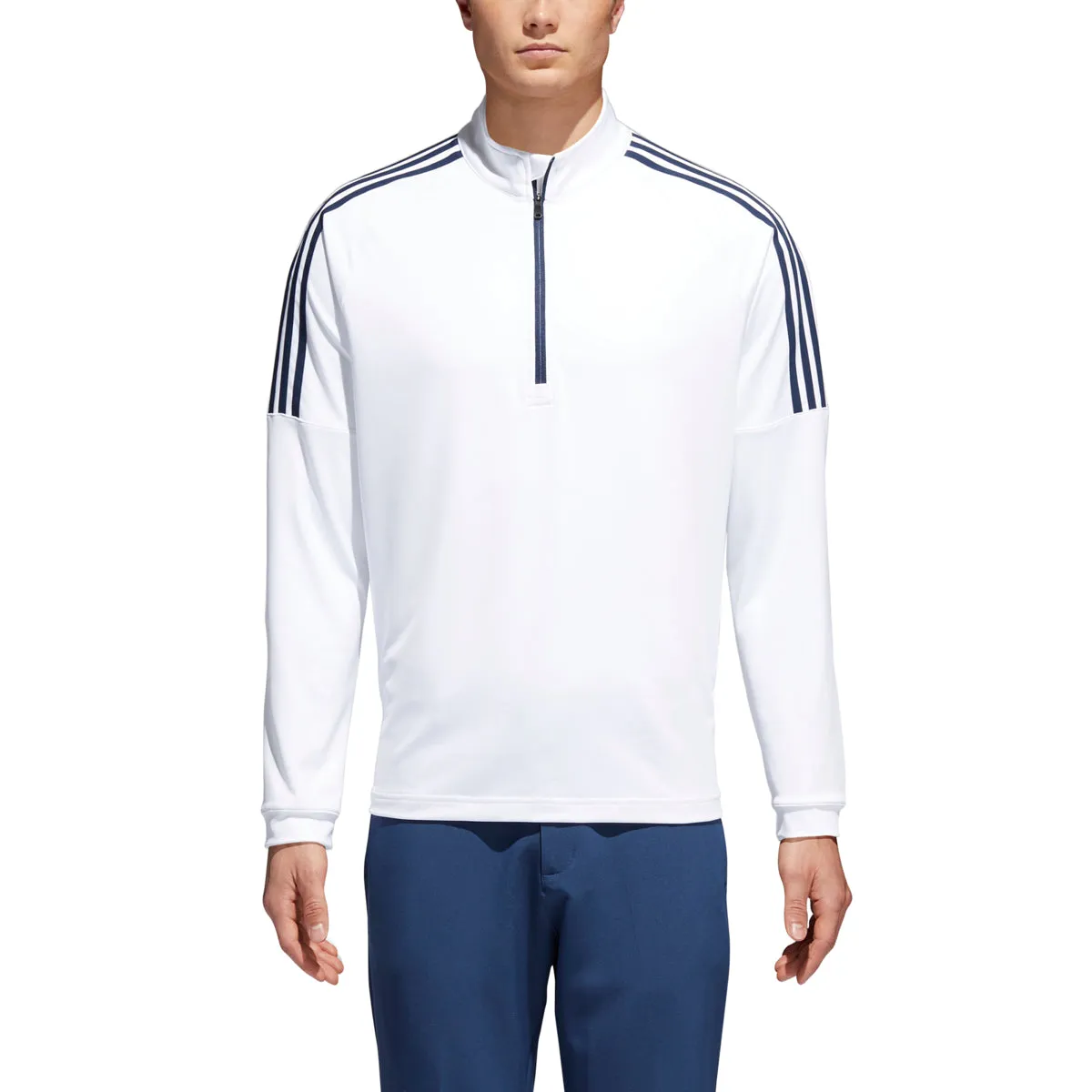 Adidas Classic 3-Stripe 1/4 Zip Golf Pullover