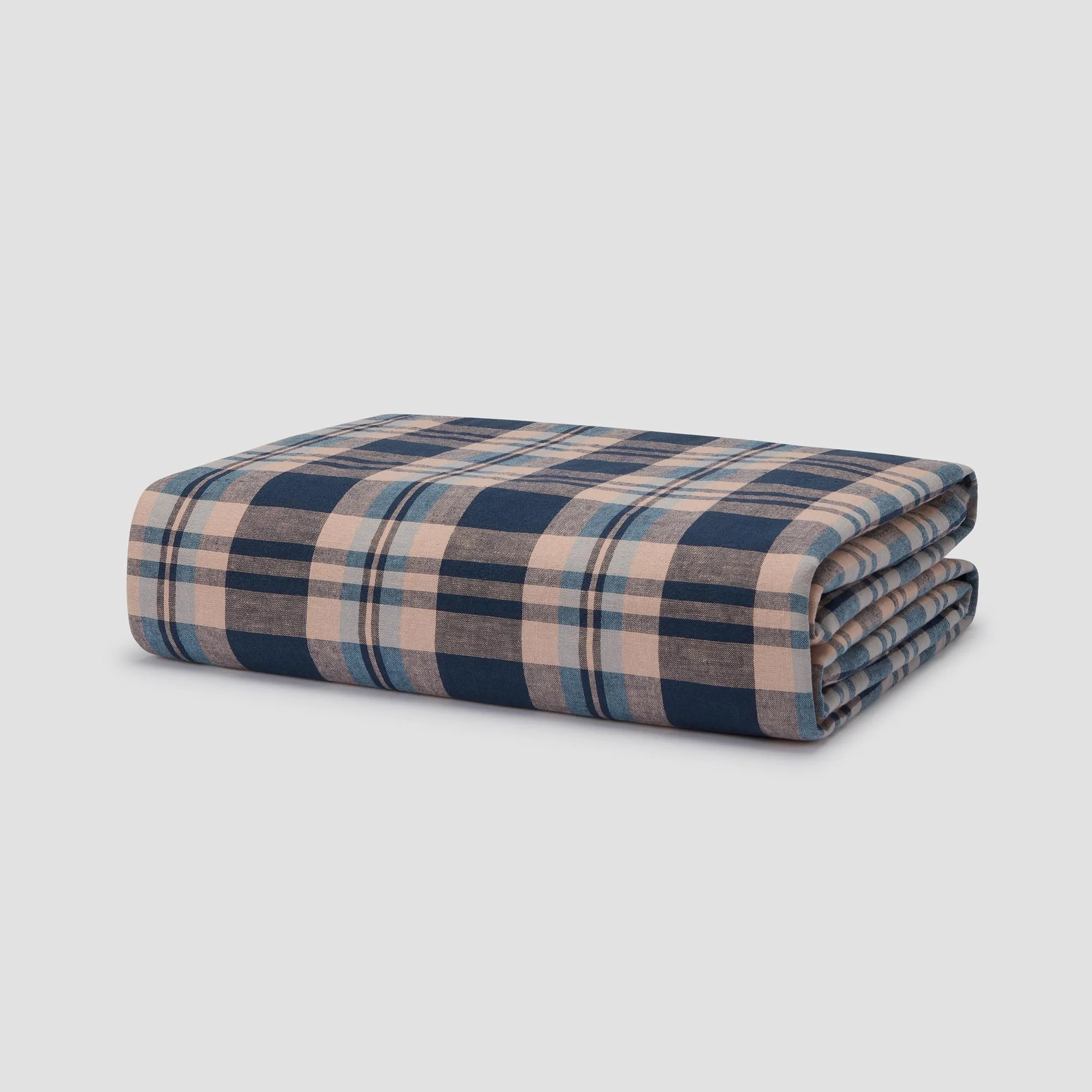 Atlantic Dallington Check Linen Blend Duvet Cover