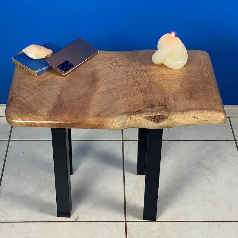 Bedside side Table- Live Edge Silky Oak Australian Timber