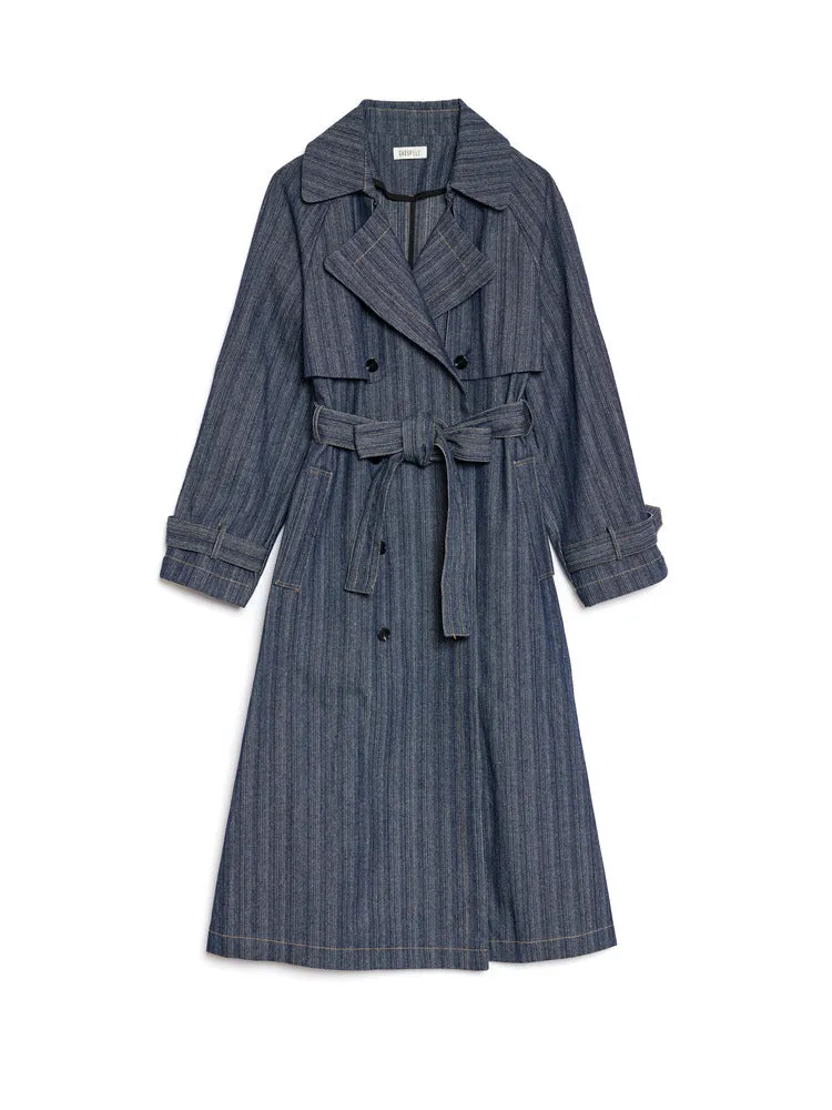 Blakely Denim Trench Coat