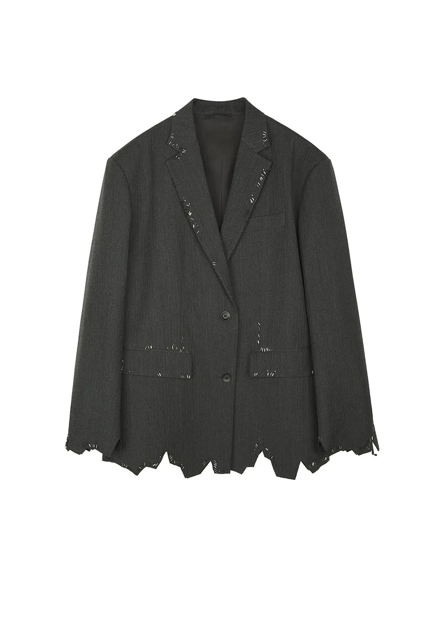 Blazer / JNBY Relaxed Wool-blend Blazer