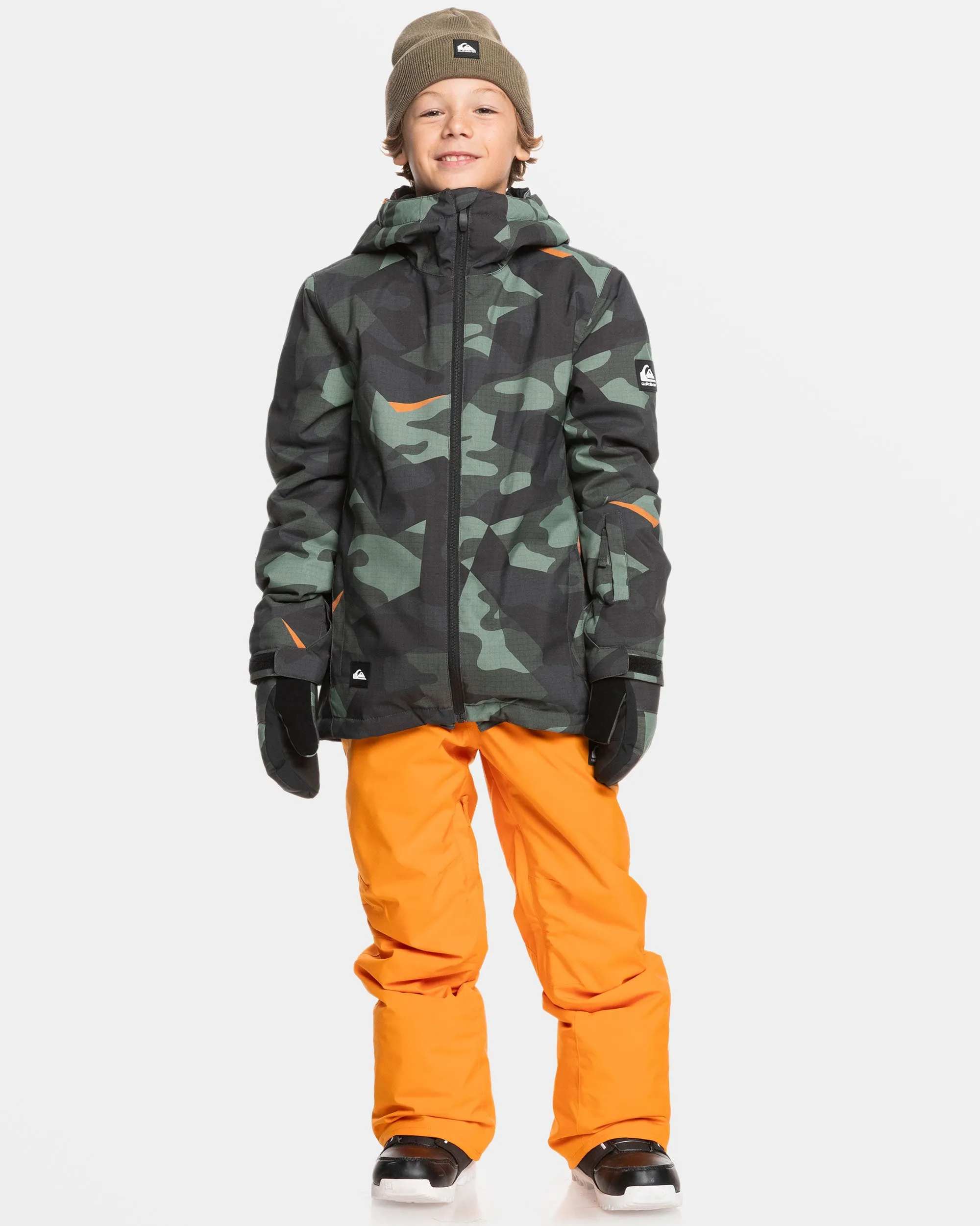 Boys 8-16 Mission Snow Jacket - Puzzle Camo Sea Spray