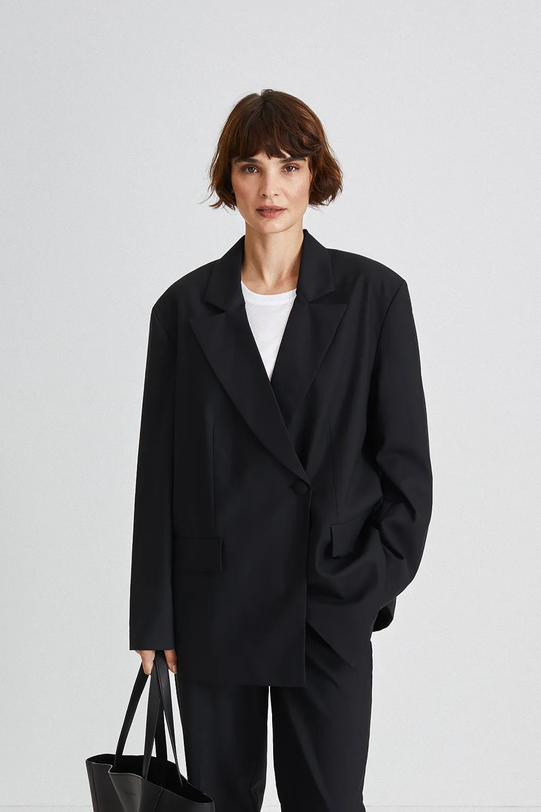 BURANO BLAZER - BLACK WOOL