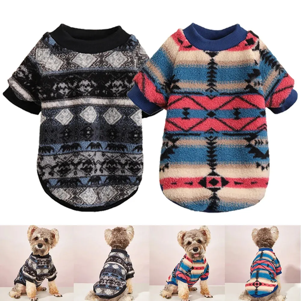 Cartoon Comfort: Warm Pet Sweater - Winter Clothes for Small Dogs and Cats, Cozy Jackets for Chihuahuas and Stylish Pet Apparel