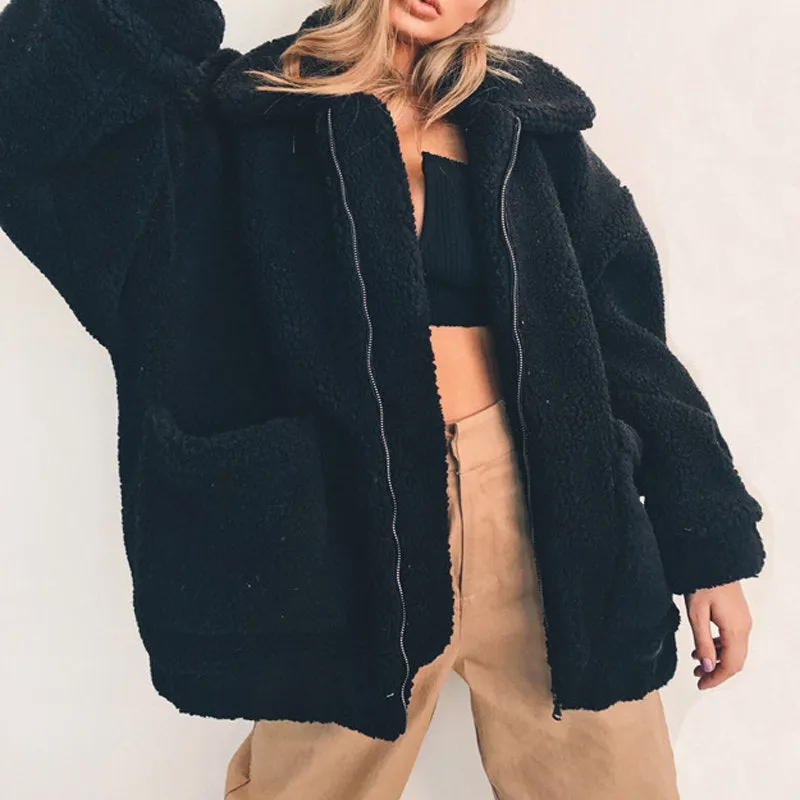 Casual Wool Loose Coat