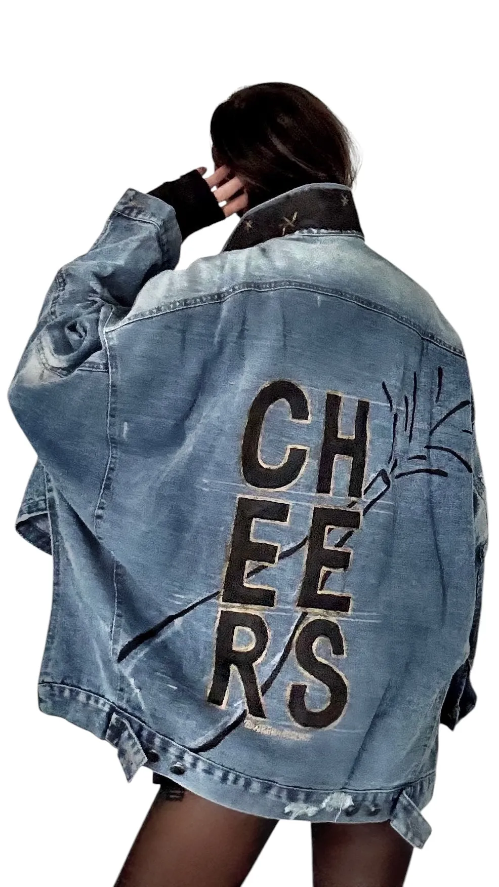 'Cheers!' Denim Jacket