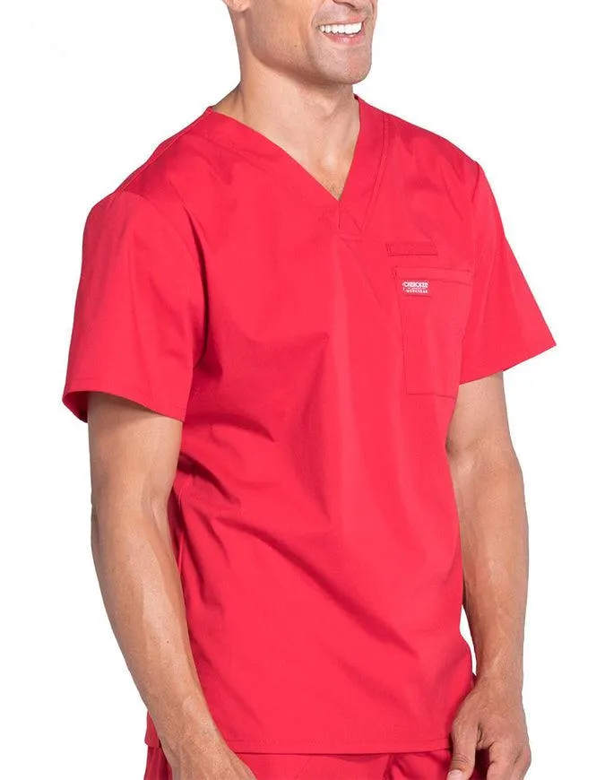 Cherokee Workwear Professionals Men's V-Neck Basic Scrubs Top