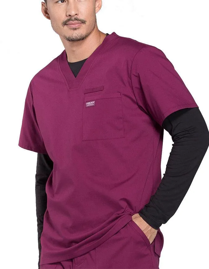 Cherokee Workwear Professionals Men's V-Neck Basic Scrubs Top