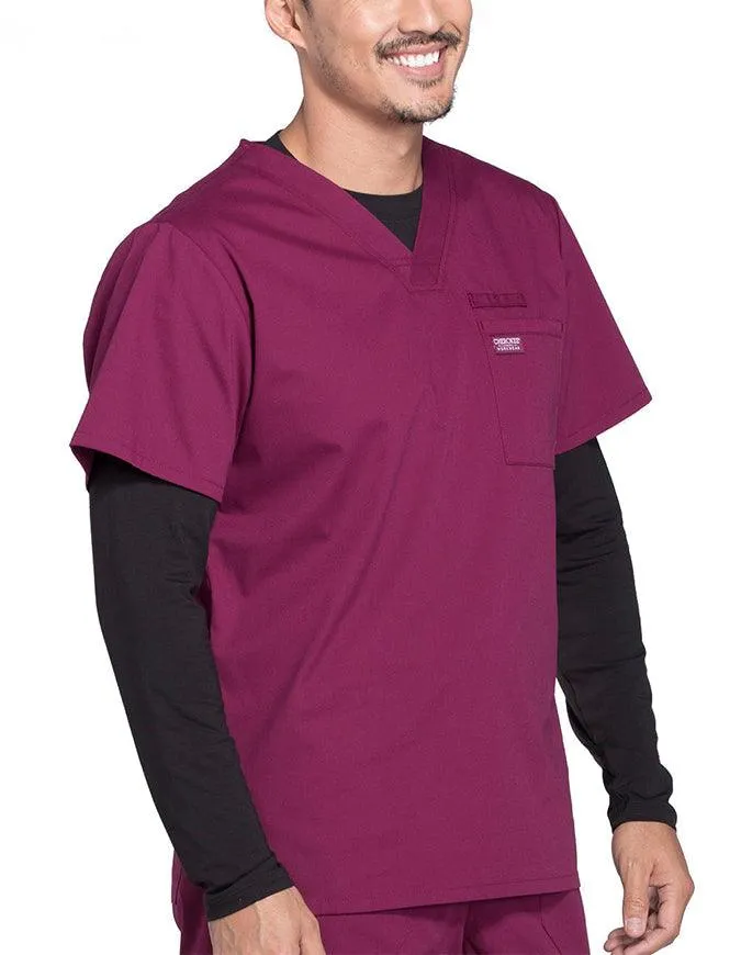 Cherokee Workwear Professionals Men's V-Neck Basic Scrubs Top