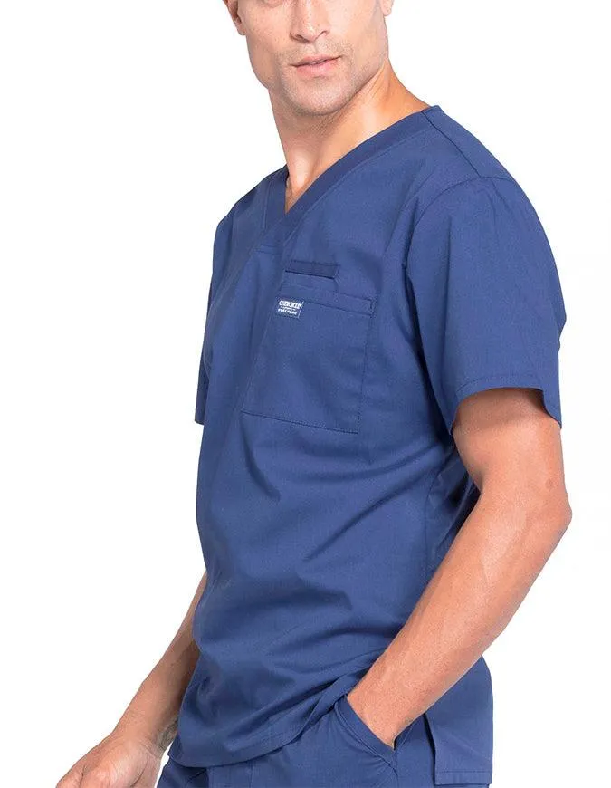 Cherokee Workwear Professionals Men's V-Neck Basic Scrubs Top