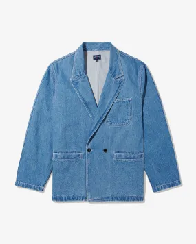 Double-Breasted Denim Jacket