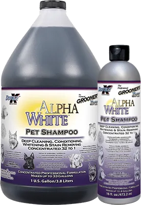 Double K Groomer's Edge Alpha White Shampoo - Assorted Sizes