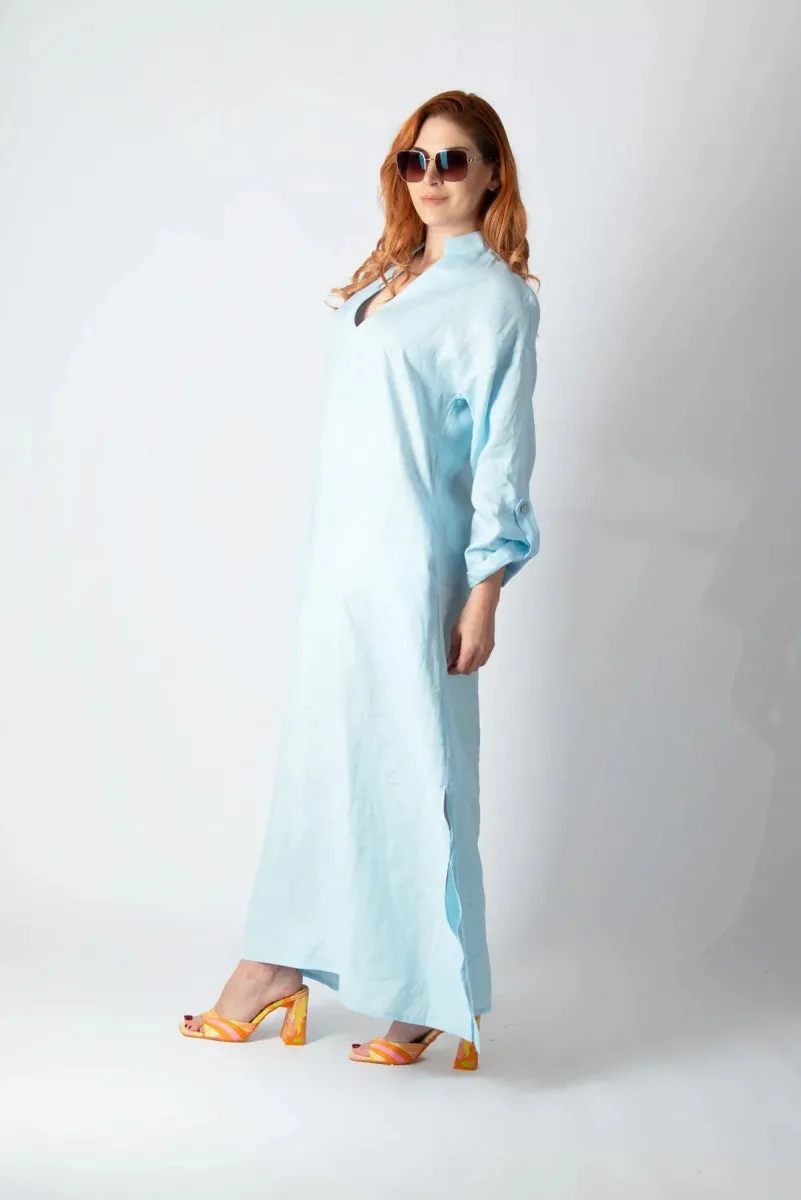 ENAS LONG LINEN SUMMER DRESS