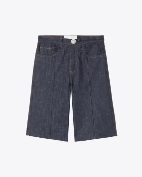 FORMAL DENIM SHORT - DENIM