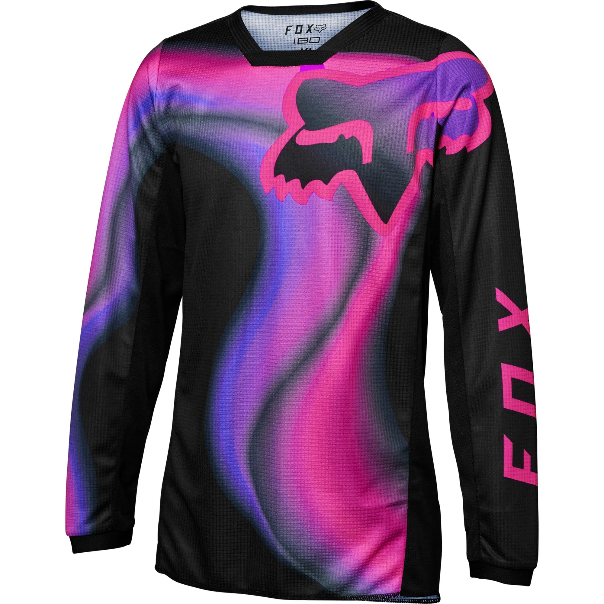 Fox Racing  Kids Black 180 Toxsyk Motocross Jersey Offroad MotoX Vented Mesh