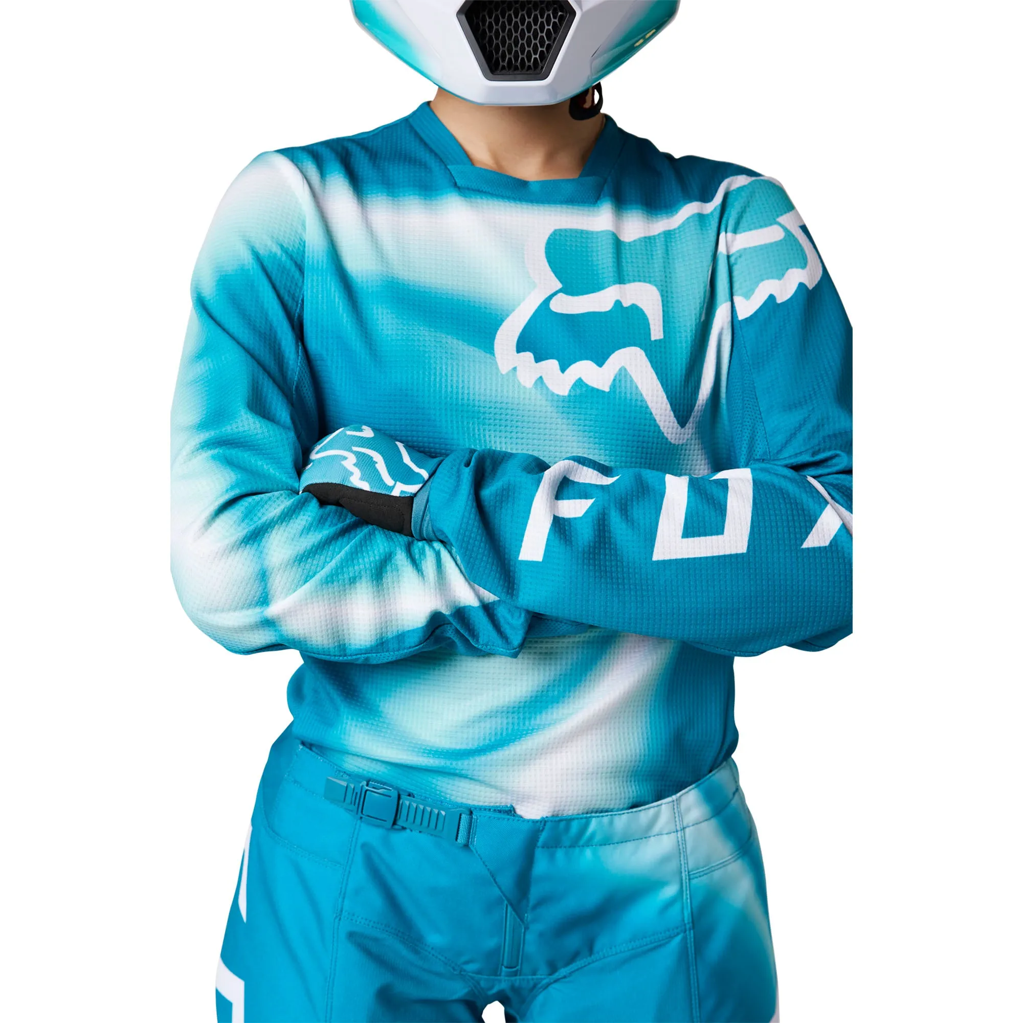 Fox Racing  Womens Maui Blue 180 Toxsyk Motocross Jersey Offroad MotoX Vented