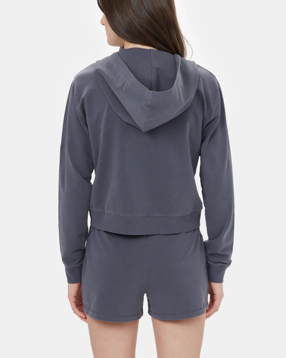 French Terry Relaxed Zip Hoodie