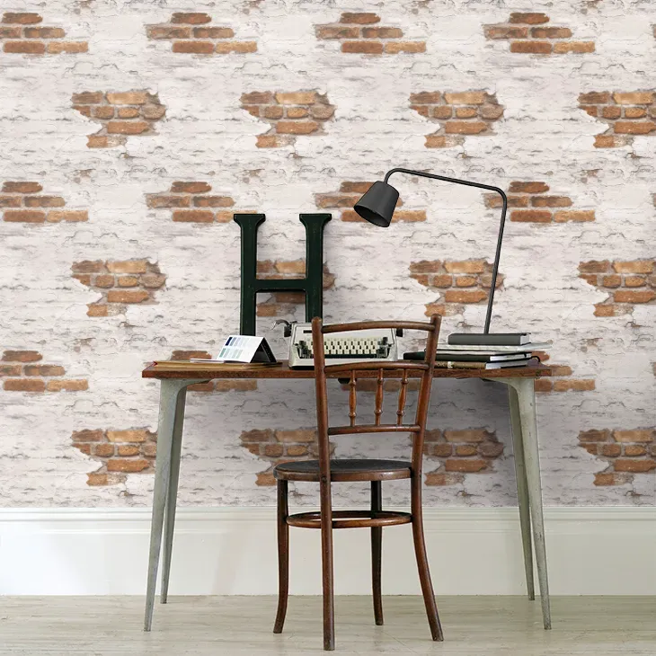 Galerie Distressed Brick Wallpaper Brick G45352