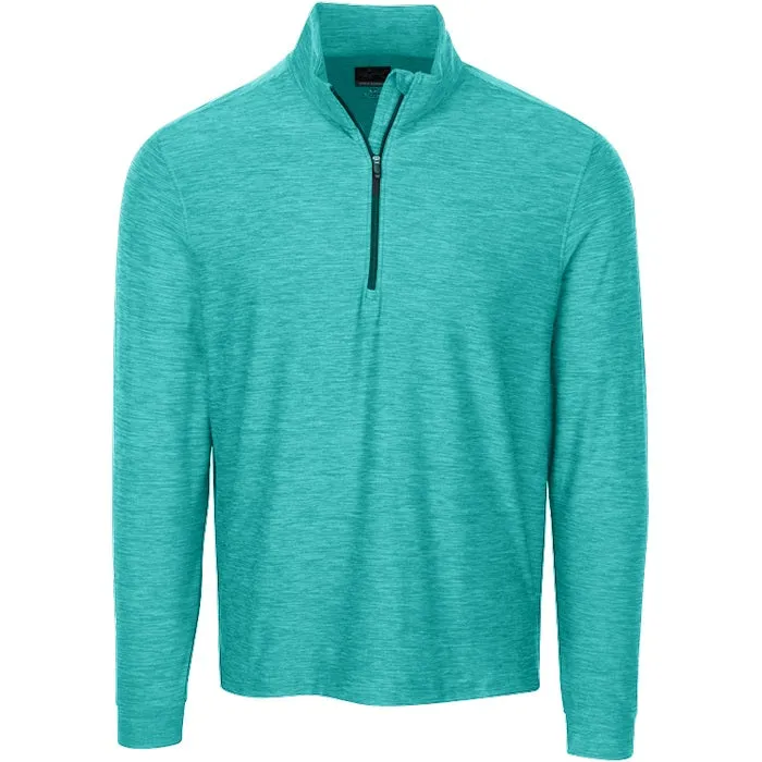 Greg Norman Heather 1/4 Zip Mock Pullover