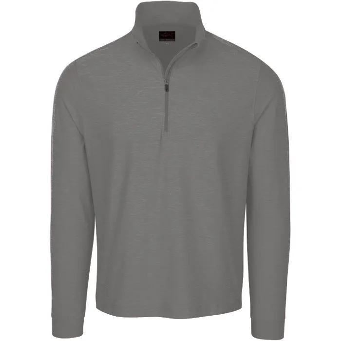 Greg Norman Heather 1/4 Zip Mock Pullover