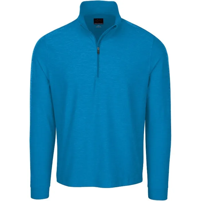 Greg Norman Heather 1/4 Zip Mock Pullover