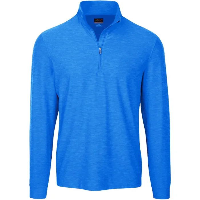 Greg Norman Heather 1/4 Zip Mock Pullover