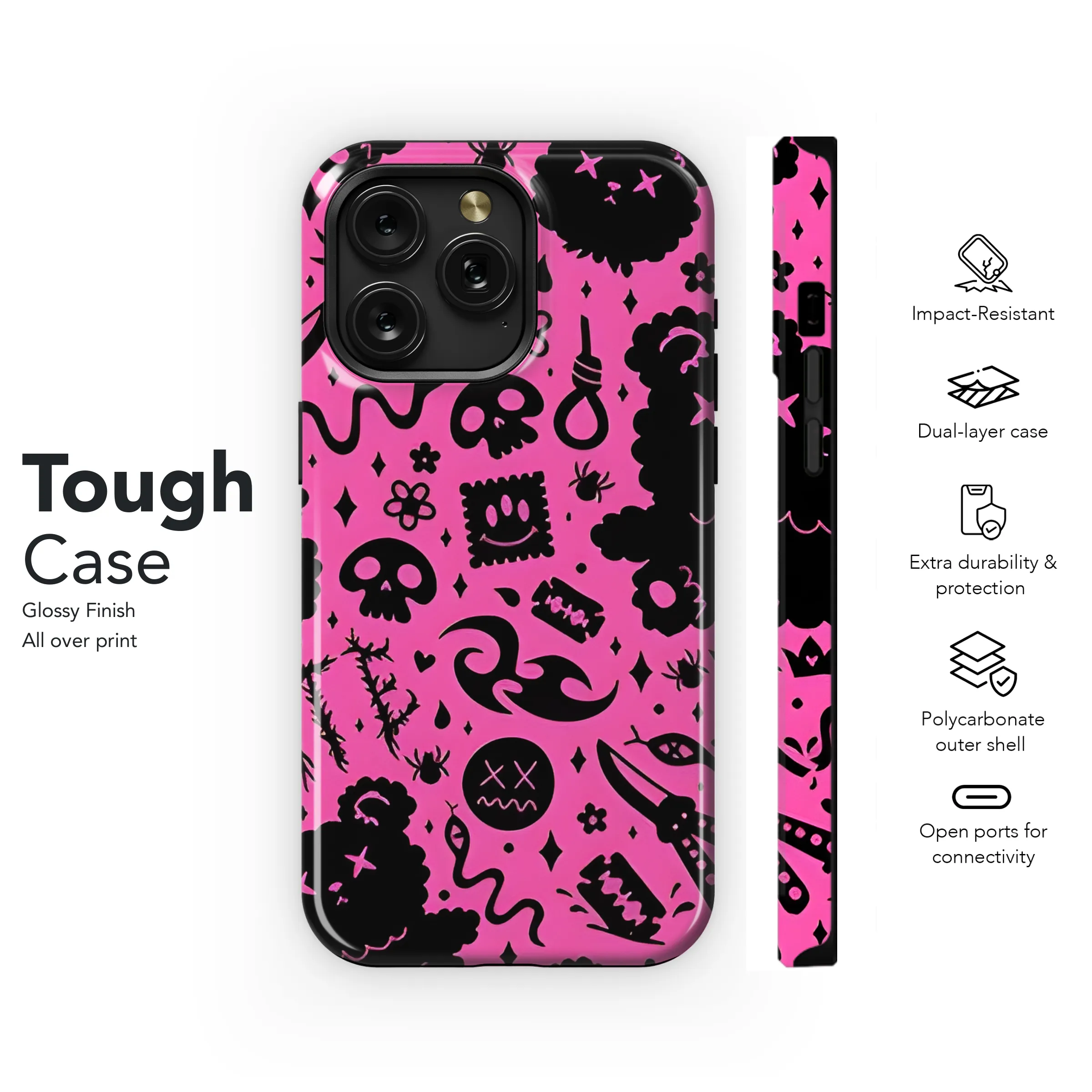 Grunge Emo Phone Case iPhone Samsung Cover Pixel 2551