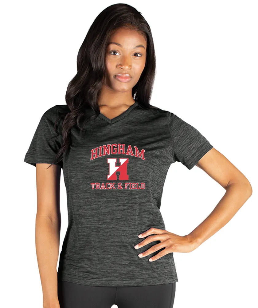 Hingham Track and Field Womens Space Dye Perfomance Tee (2764)