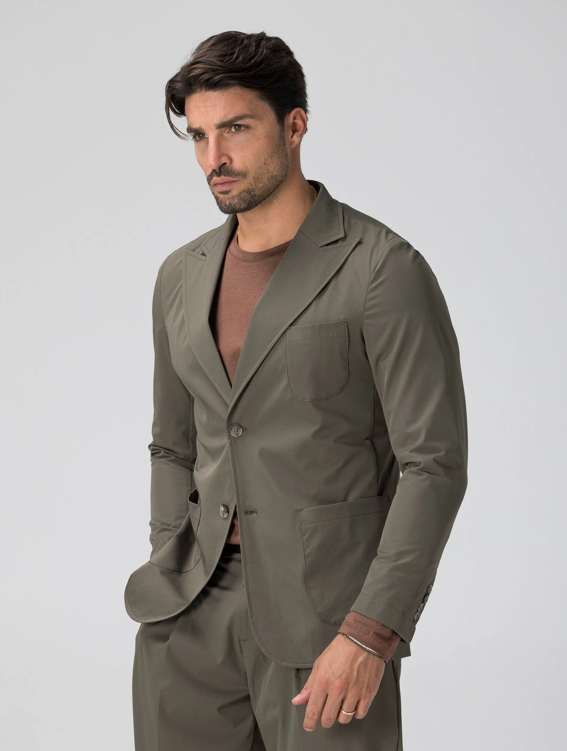 HIRO TECH FORMAL BLAZER IN GREEN