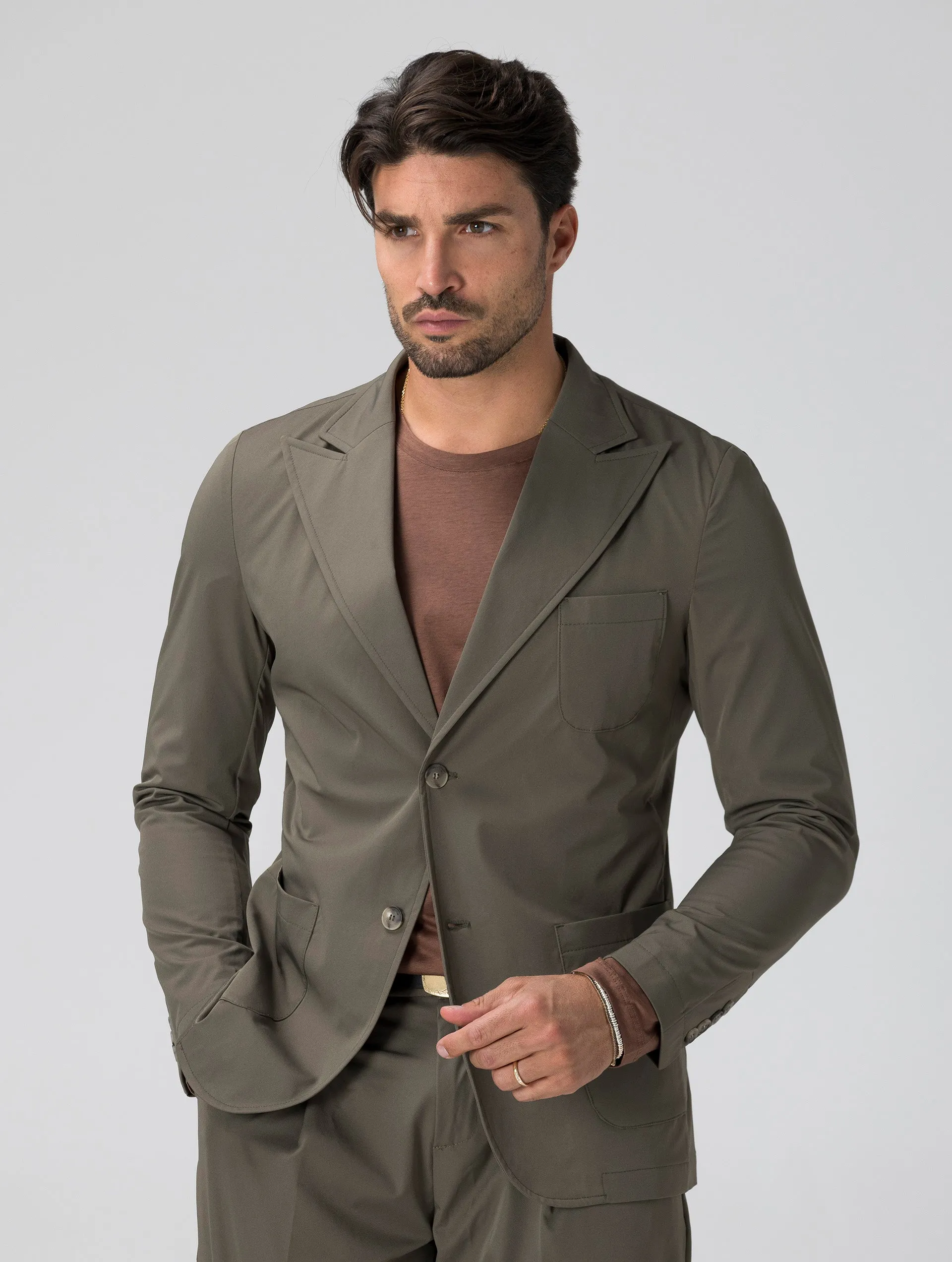 HIRO TECH FORMAL BLAZER IN GREEN