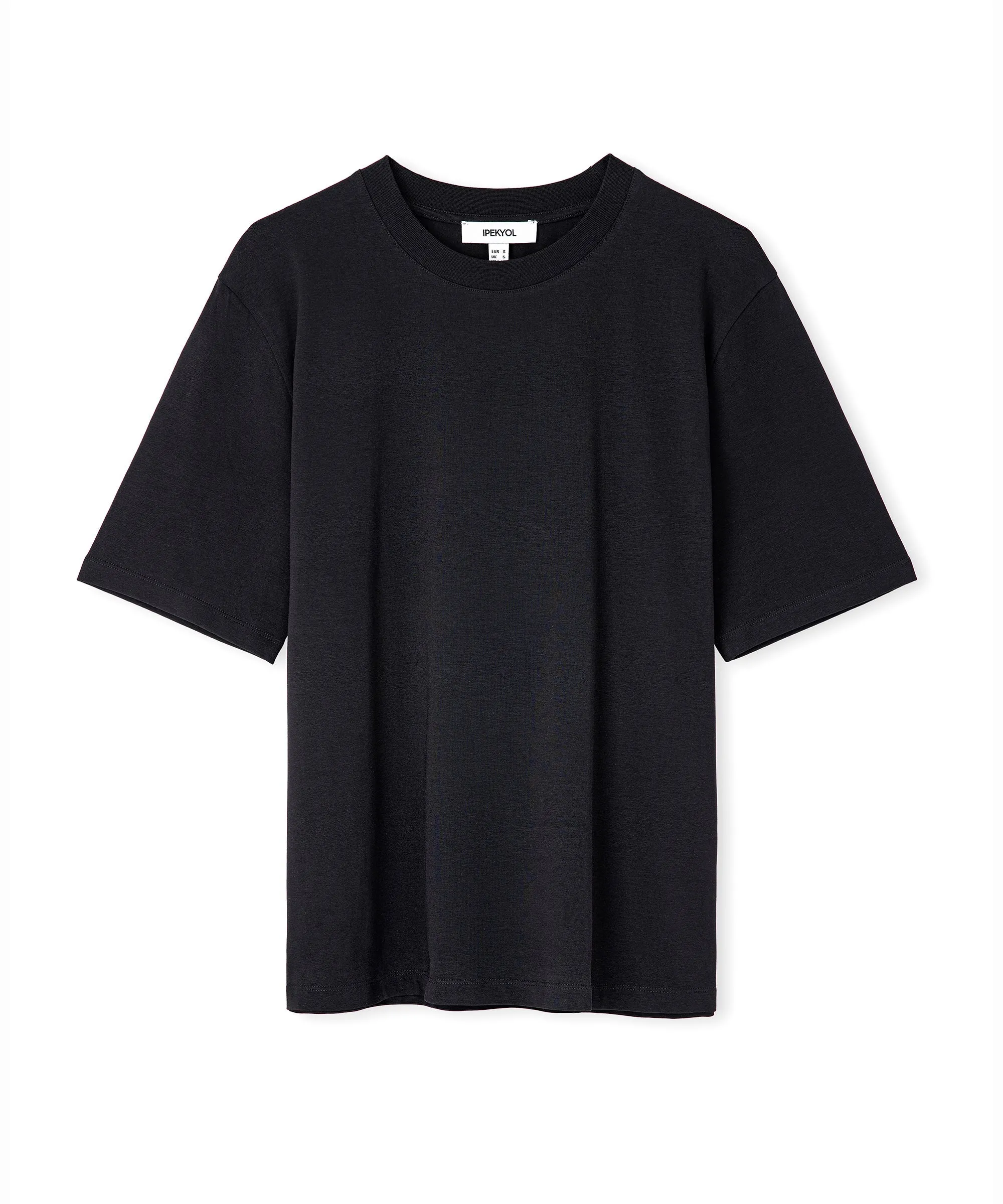 Ipekyol Round Neck Basic T-Shirt Black