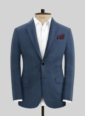 Italian Prato Indigo Blue Linen Jacket