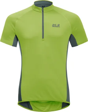 Jack Wolfskin Men&#x27;s Tourer Halfzip Tee Spring Lime | Buy Jack Wolfskin Men&#x27;s Tourer Halfzip Tee Spring Lime here | Outnorth