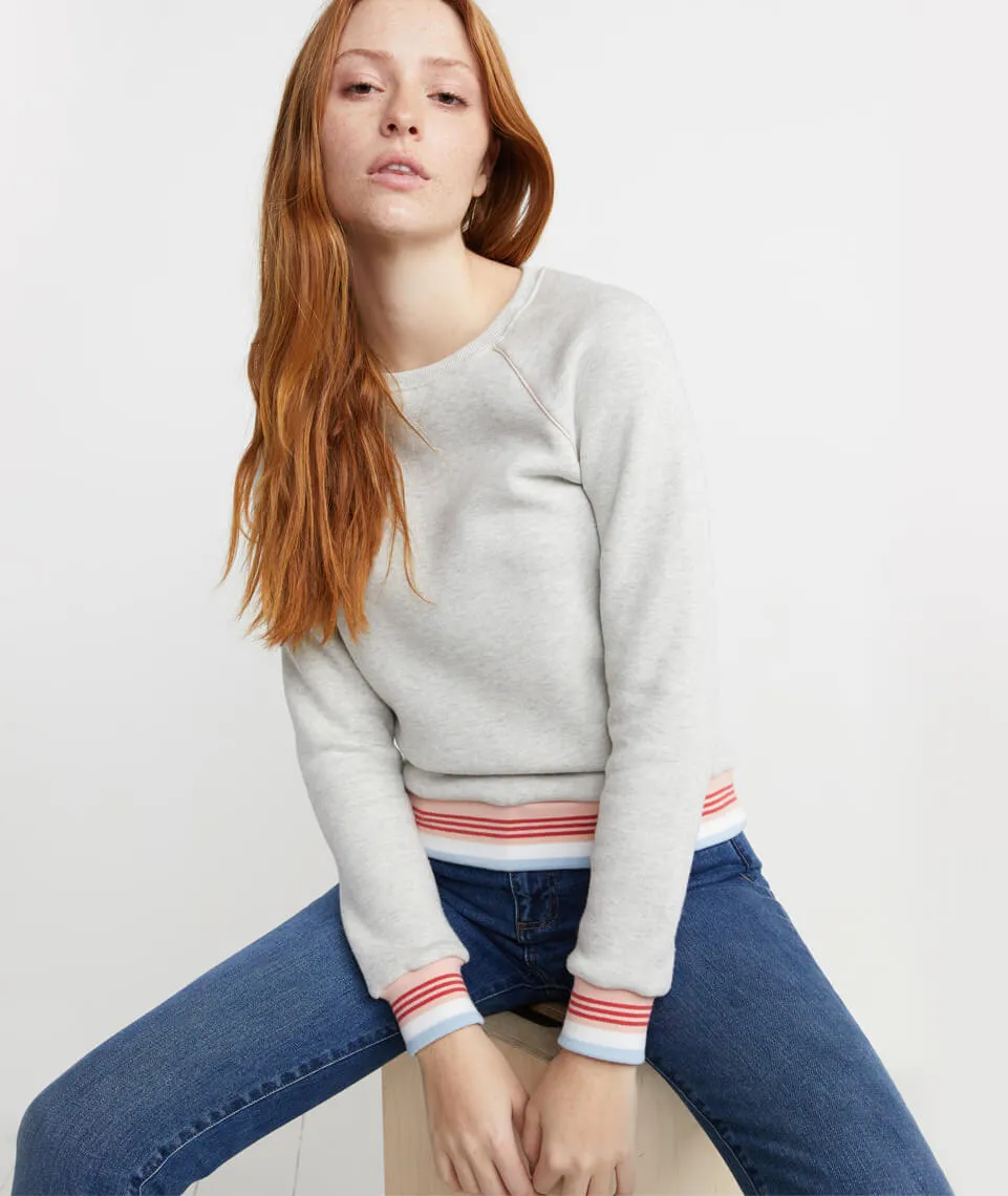 Jenny Crewneck Sweatshirt in Oatmeal Heather