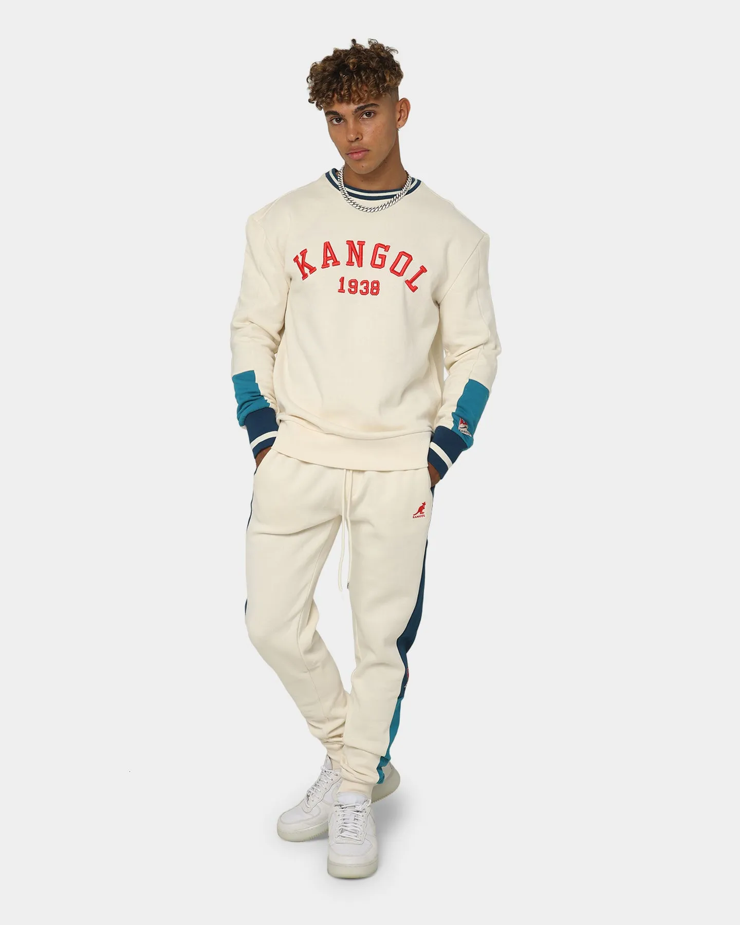 Kangol Retro Crewneck Beige