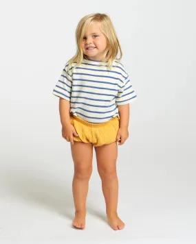 Kid's Terry Tee (Cream/Navy)