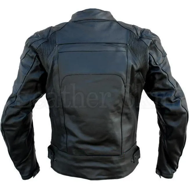 Leather Skin Black Motorcycle Biker Racing Premium Genuine Leather Jacket