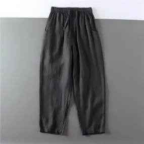 Linen Loose Breathable Vintage Pants