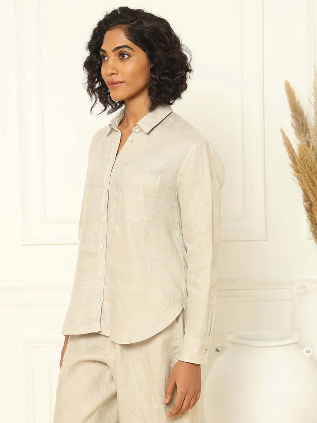 Linen Shirt Beige