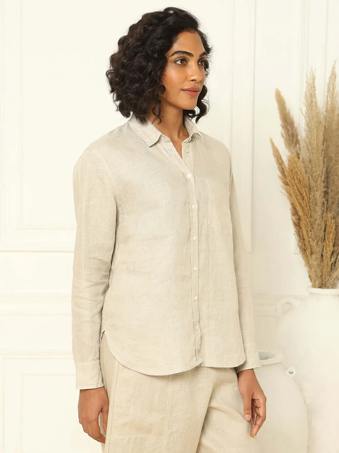 Linen Shirt Beige