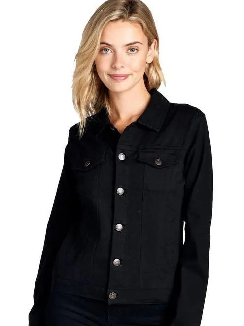 Lisa Black Jean Jacket