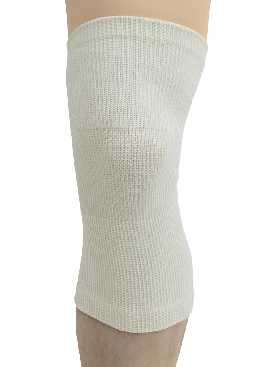 MAXAR Wool/Elastic Knee Brace (Two-Way Stretch, 56% Wool) - White