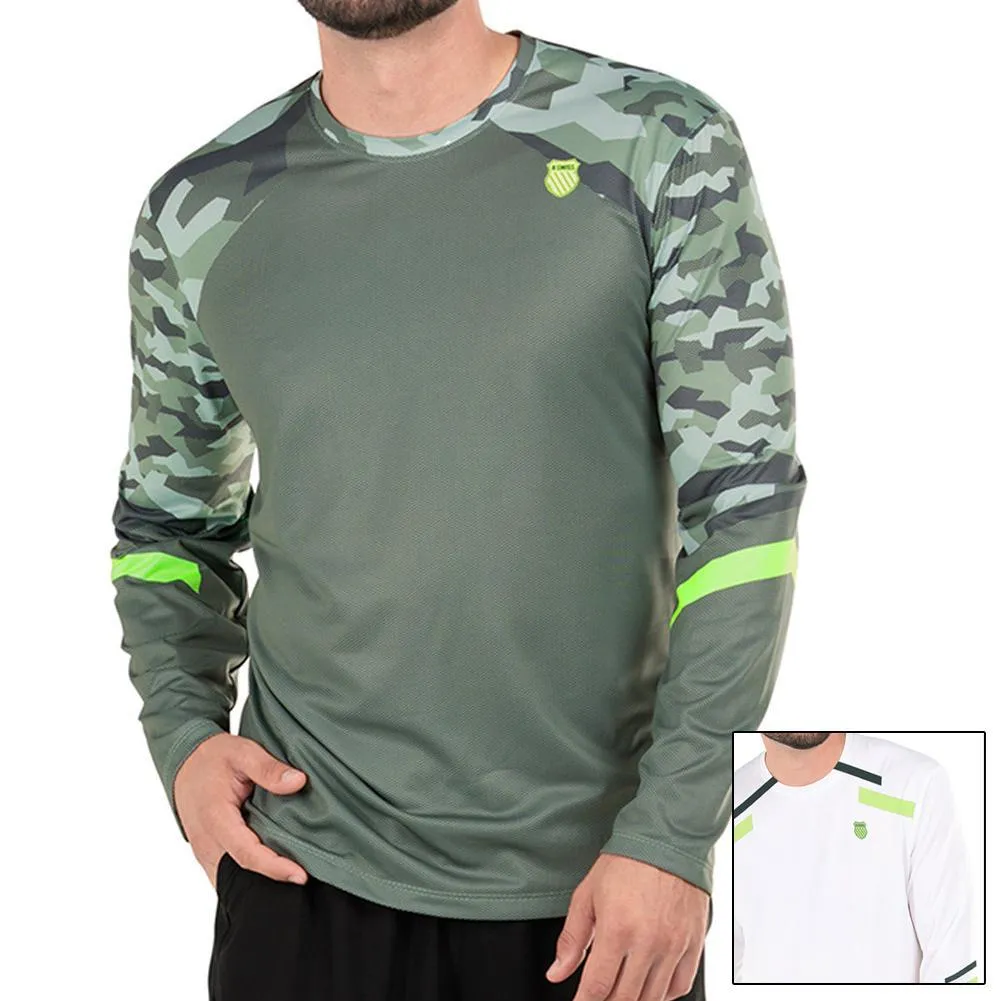 Men's Urban Camo Long Sleeve Tennis Top